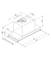 Gruppo cappa sottopensile Cripto60 inox Samet con sistema NO DROP