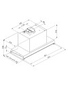 Gruppo cappa sottopensile Cripto90 inox Samet con sistema NO DROP