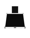 Cappa aspirante colore nero opaco con cornice inox Era90 Samet