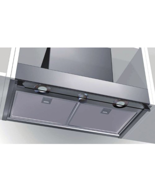 Cappa sotto pensile potenza aspirante 550 m3/h inox Keller 90 Samet