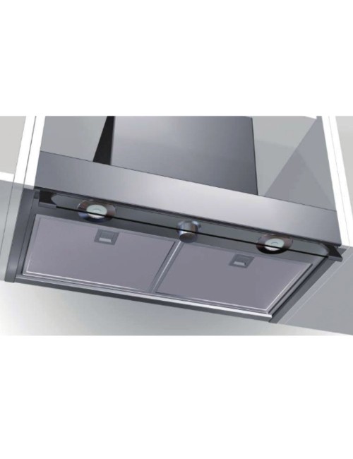 Cappa sotto pensile potenza aspirante 550 m3/h inox Keller 90 Samet