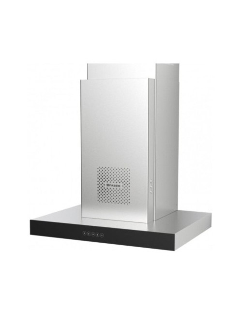 Cappa aspirante a parete Faber Air Hub Stilo Glass Comfort 60 cm classe A+ inox e vetro nero
