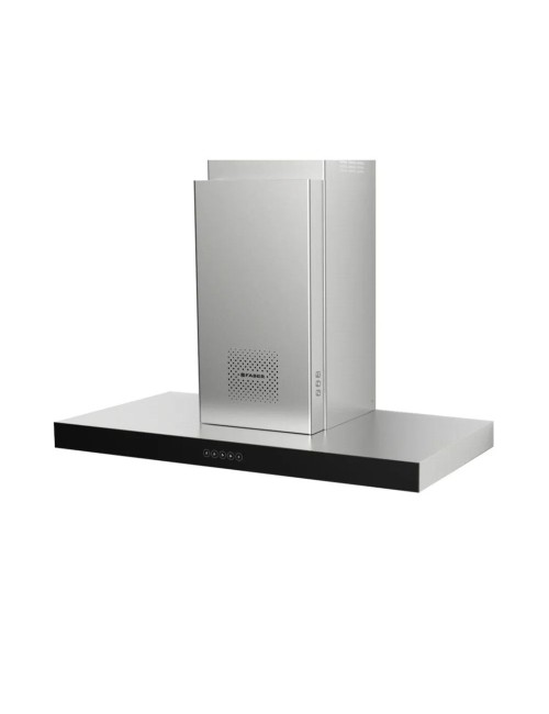 Cappa aspirante a parete Faber Air Hub Stilo Glass Comfort 90 cm classe A+ inox e vetro nero