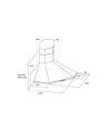 Cappa angolare parete Samet MCIX106 90 cm in acciaio inox