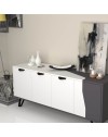 Madia 4 ante 160x45x63H cm. Jasmine bianco ghisa