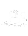 Cappa da parete acciaio inox Embla60 Samet