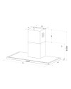 Cappa da parete acciaio inox Embla9023 Samet