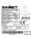 Cappa a piramide 60 cm Eolo60 inox Samet