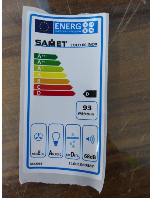 Cappa a Piramide 60 cm Eolo 60 Inox Samet Prezzo