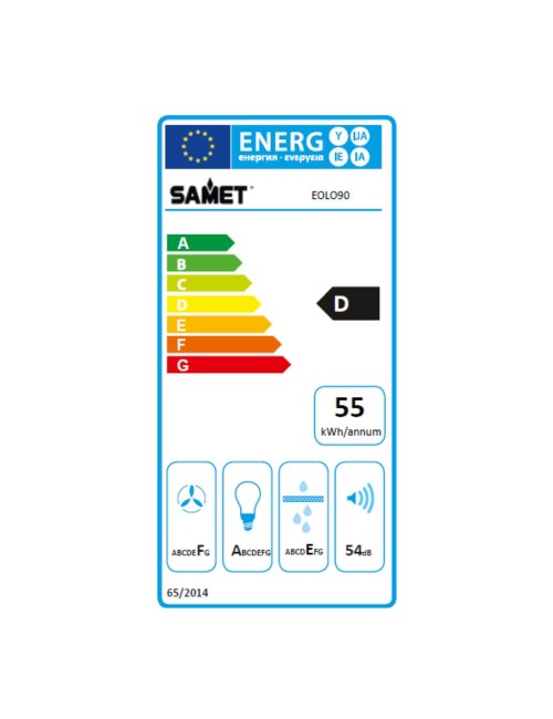 Cappa a Piramide 90 cm Eolo 90 Samet Colore Nero Prezzo