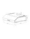 Gruppo cappa sottopensile Tornado60 Samet colore inox