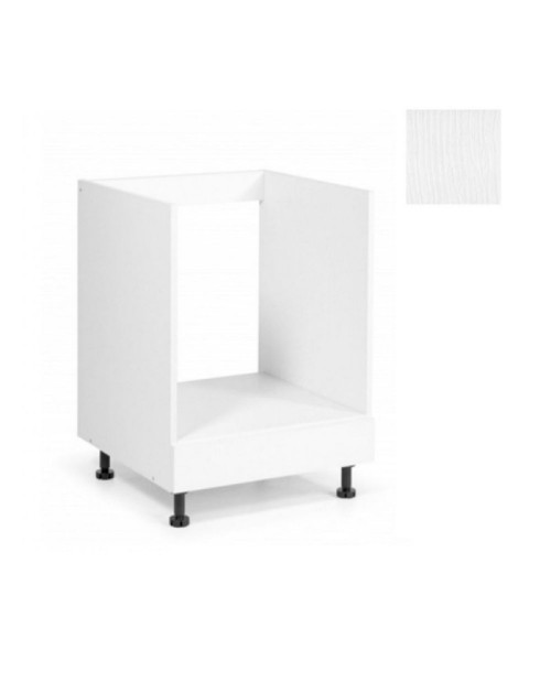 Base forno cucina 60x59x82H colore bianco frassinato