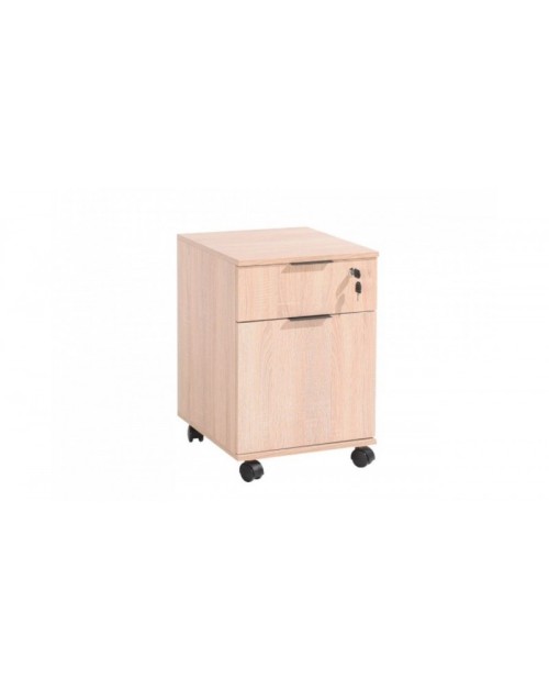 Cassettiera da ufficio con ruote rkm311 colore rovere sonoma