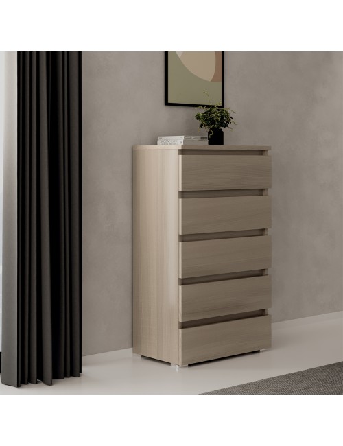 Cassettiera 5 Cassetti 75x40x127 MONTATA Colore Olmo Prezzo
