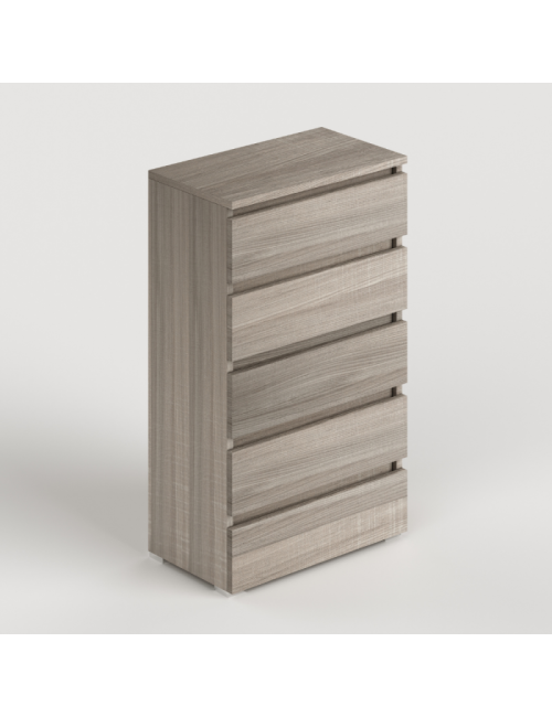Cassettiera 5 Cassetti 75x40x127 MONTATA Colore Olmo Prezzo