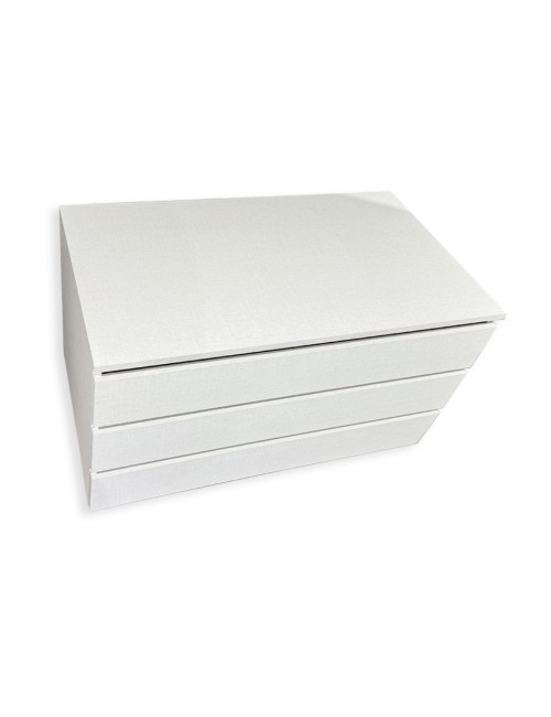 Cassettiera interna per armadio 3 cassetti bianco 87,3x51x48,5H CASSINTFPM