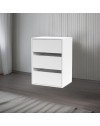 Cassettiera 3 cassetti colore bianco Smart ST2 50.8x39.6x71.3H