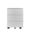Cassettiera ufficio in ferro con ruote 3 cassetti ESMC03 grigio chiaro