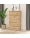 Cassettiera Morgan 5 cassetti rovere – 77.2x42.2x128H