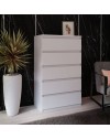 Cassettiera Morgan 5 cassetti bianco opaco – 77.2x42.2x128H