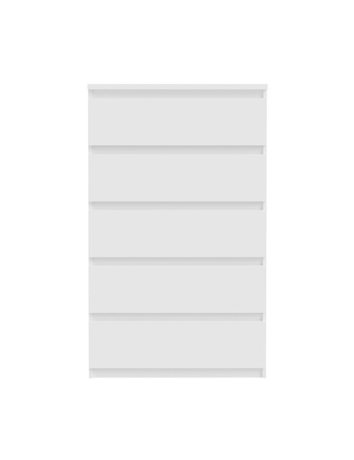 Cassettiera Morgan 5 cassetti bianco opaco – 77.2x42.2x128H