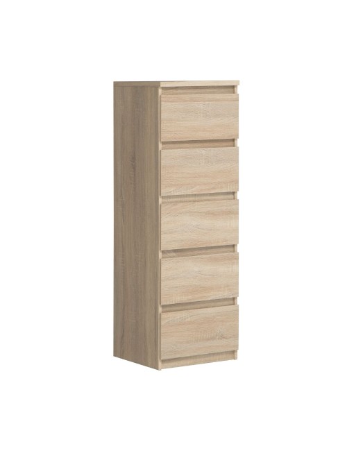 Cassettiera Morgan 5 cassetti rovere – 42x42.2x128H