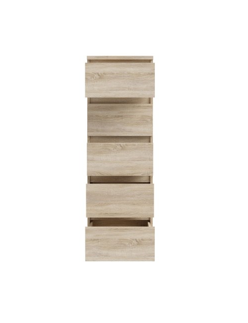 Cassettiera Morgan 5 cassetti rovere – 42x42.2x128H