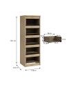Cassettiera Morgan 5 cassetti rovere – 42x42.2x128H