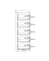 Cassettiera Morgan 5 cassetti rovere – 42x42.2x128H