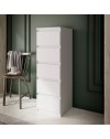Cassettiera Morgan 5 cassetti bianco opaco – 42x42.2x128H