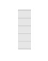 Cassettiera Morgan 5 cassetti bianco opaco – 42x42.2x128H