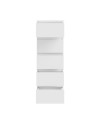 Cassettiera Morgan 5 cassetti bianco opaco – 42x42.2x128H