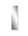 Scarpiera Nyx bianca con anta a specchio reversibile 50x20x180H