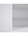 Scarpiera Nyx bianca con anta a specchio reversibile 50x20x180H