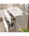 Mobile bagno sospeso bianco laccato Londres 2 cassetti 100x45x59H