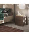 Comodino 2 cassetti Mustella colore bronzo