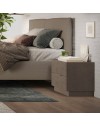 Comodino 2 cassetti Mustella colore bronzo