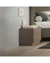 Comodino 2 cassetti Mustella colore bronzo