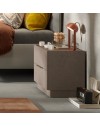 Comodino 2 cassetti Mustella colore bronzo