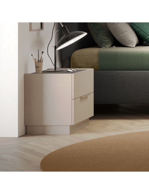 Comodino 2 Cassetti Musto Colore Cashmere Offerta