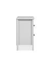 Comodino Karlstad61A con 2 cassetti colore bianco 39x30x54H