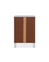 Comodino Karlstad61A con 2 cassetti colore bianco 39x30x54H