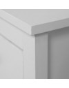 Comodino Karlstad61A con 2 cassetti colore bianco 39x30x54H