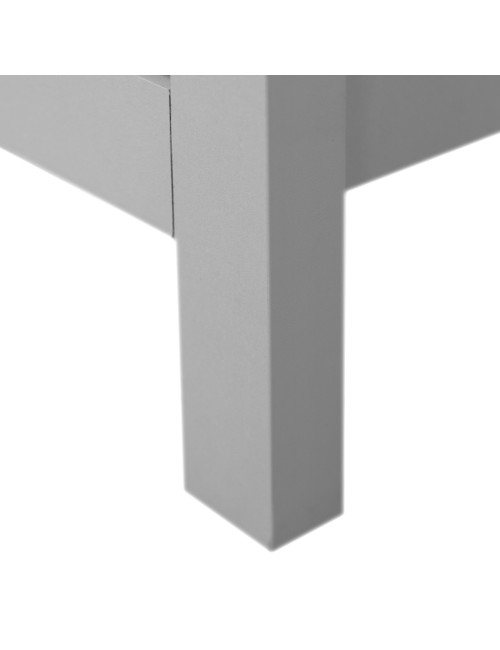Comodino Karlstad61A con 2 cassetti colore bianco 39x30x54H