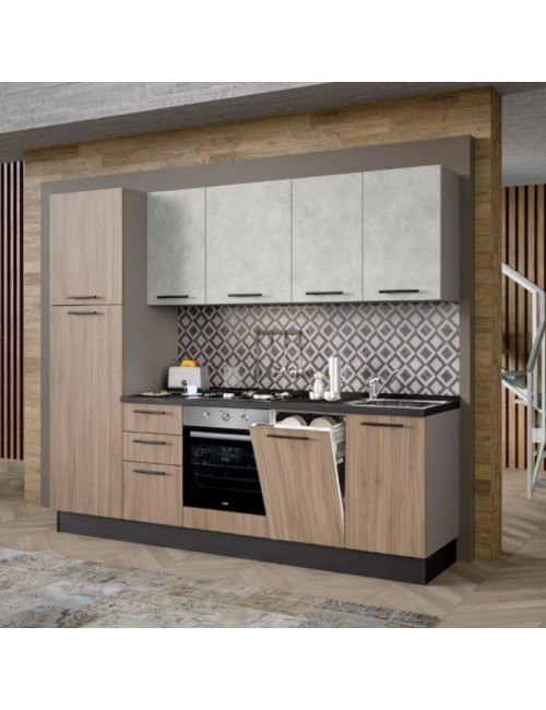 Cucina Lineare Moderna Elettrodomestici Inclusi Licola 255 Prezzo