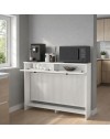 Consolle Copri Termosifone Opelya 130 cm Bianca con Ante a Ribalta – Design Salvaspazio