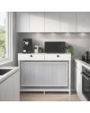 Consolle Copri Termosifone Opelya 130 cm Bianca con Ante a Ribalta – Design Salvaspazio