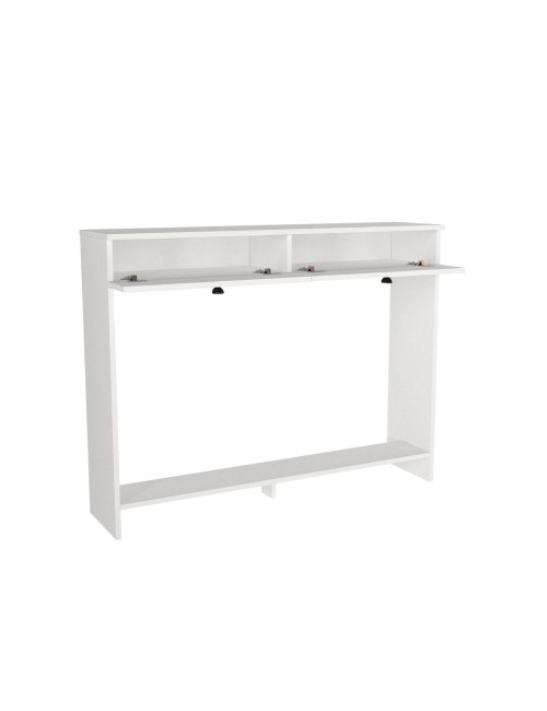 Consolle Copri Termosifone Opelya 130 cm Bianca con Ante a Ribalta – Design Salvaspazio
