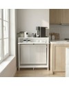 Consolle Copri Termosifone Opelya 90 cm Bianca con Anta a Ribalta – Design Salvaspazio