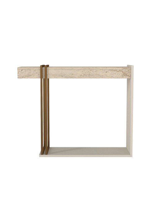 Consolle Ingresso Desca Travertino e Cashmere – Design Moderno Salvaspazio